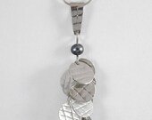 Sterling silver fish scales pendant