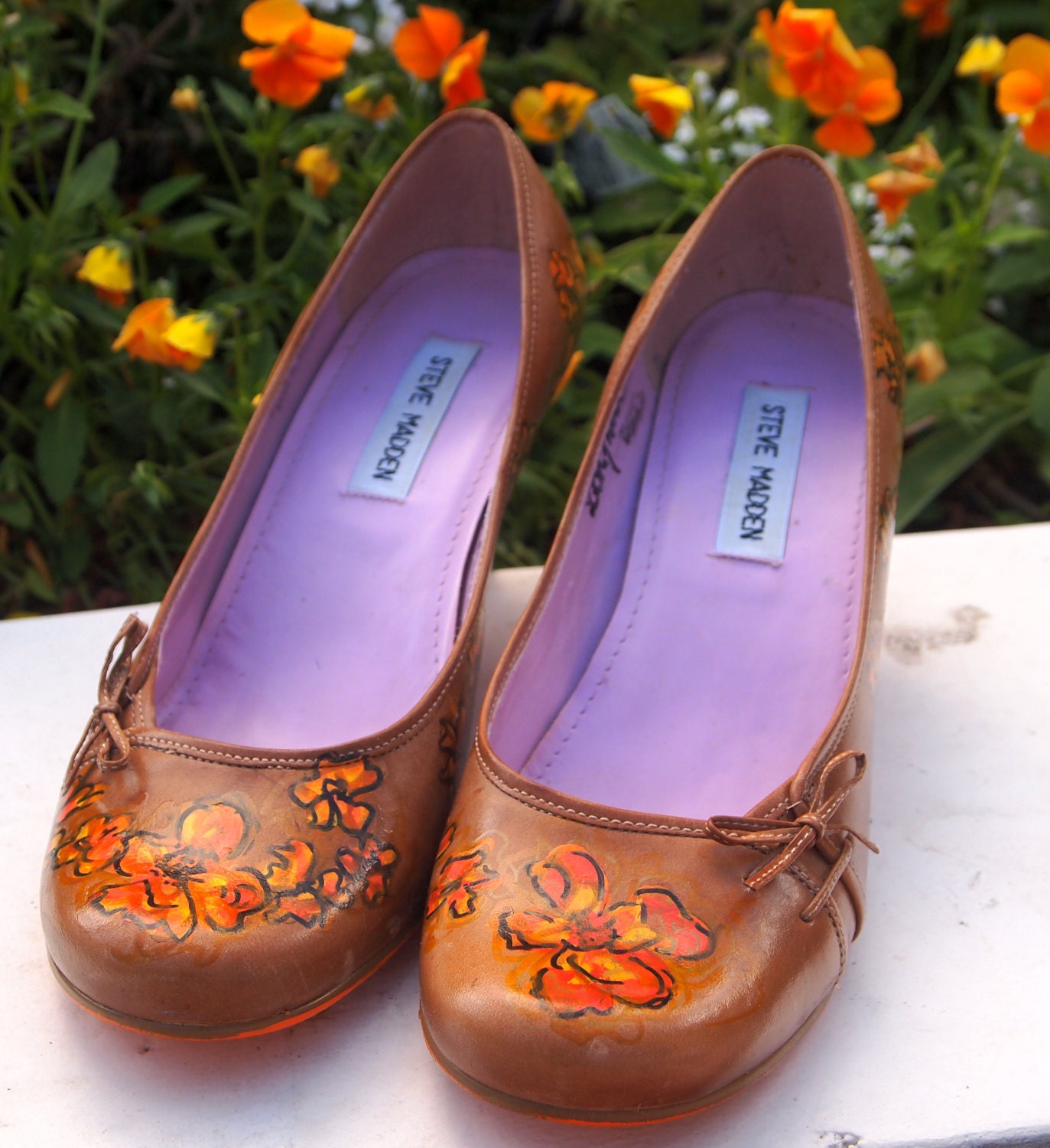 Steve Madden Painted Leather Shoes