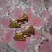 2 Vintage Brass Old Time Phonograph Stampings