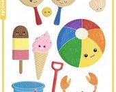 Seaside Clipart/ Digital Collage (Personal/non-commercial use license)
