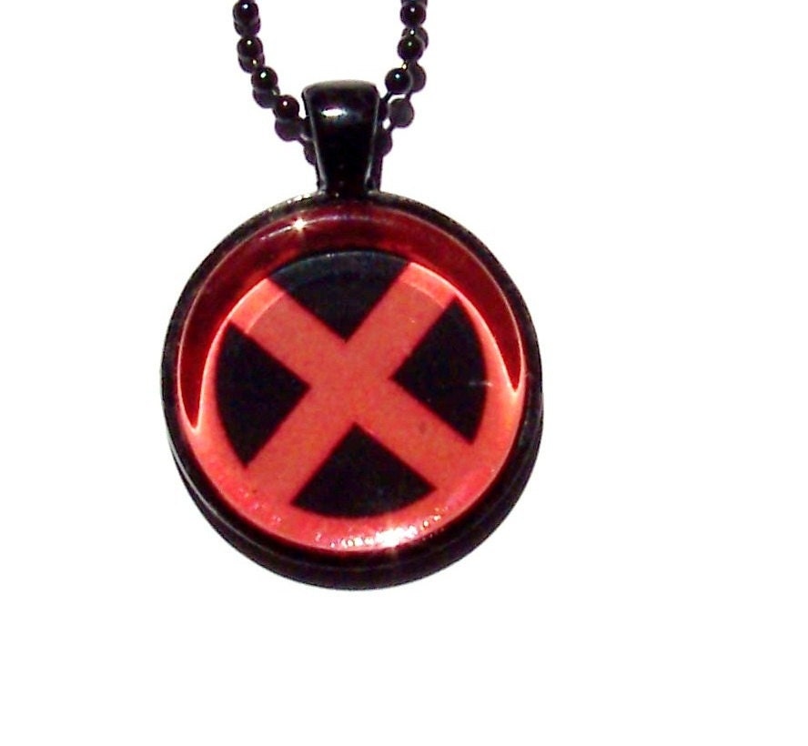 X-Men Necklace - Red and Black