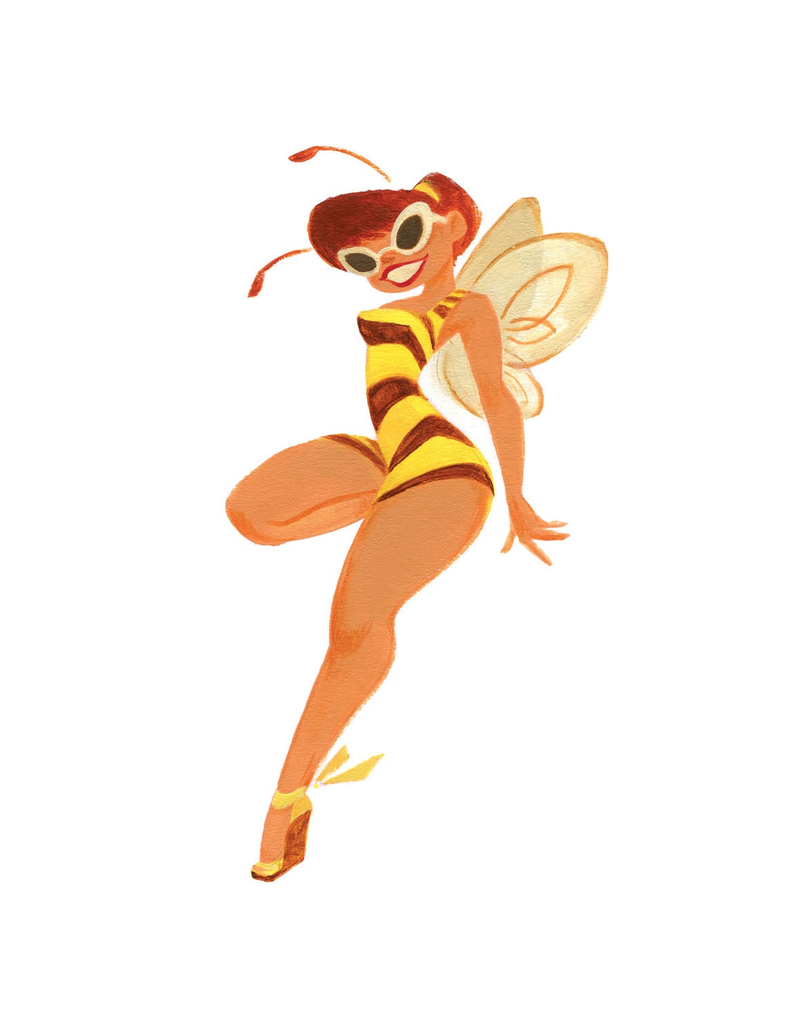 LadyBugs: Betty Bumble 8.5x11 Art Print