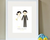 Custom Portrait Wedding Illustration