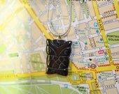 Hematite Owl Pendant