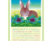 August's Child Print (Bunny)