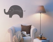 Elephant Chalkboard Vinyl Wall Decal - Message pad, Message board, Chalkboard vinyl, Chalkboard decal, Chalkboard sticker