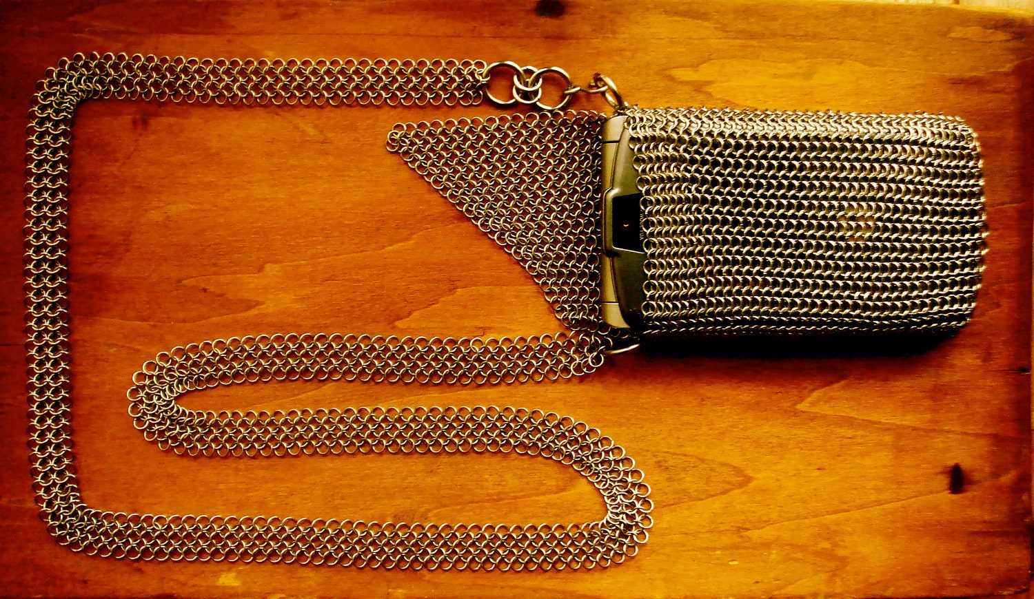 stainless steel chainmaille satchel jewelry like purse for any personal item