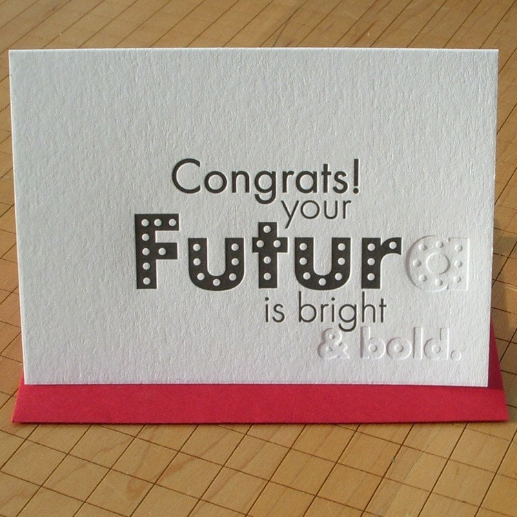 futura typography card