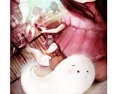 11x17 "Oh My Ghosties" Giclee Print ghosts girl house cute nursery