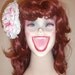 Savvy - 2 Toned White n Pink Peony Hair Pretty