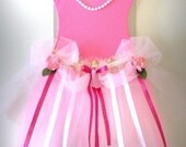 Disney Hair Bow Holder Gown Tutu Dress Sleeping Beauty Princess Aurora Custom Boutique