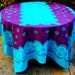 Vintage Mid Century Tablecloth STARTEX Flower Power 1960s