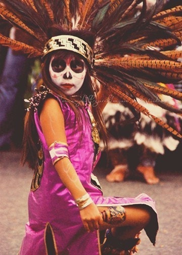 Day of the Dead. Los Angeles photography, aztec dancer photo, dia de los muertos festival, mexican spanish latin culture ceremony rituals