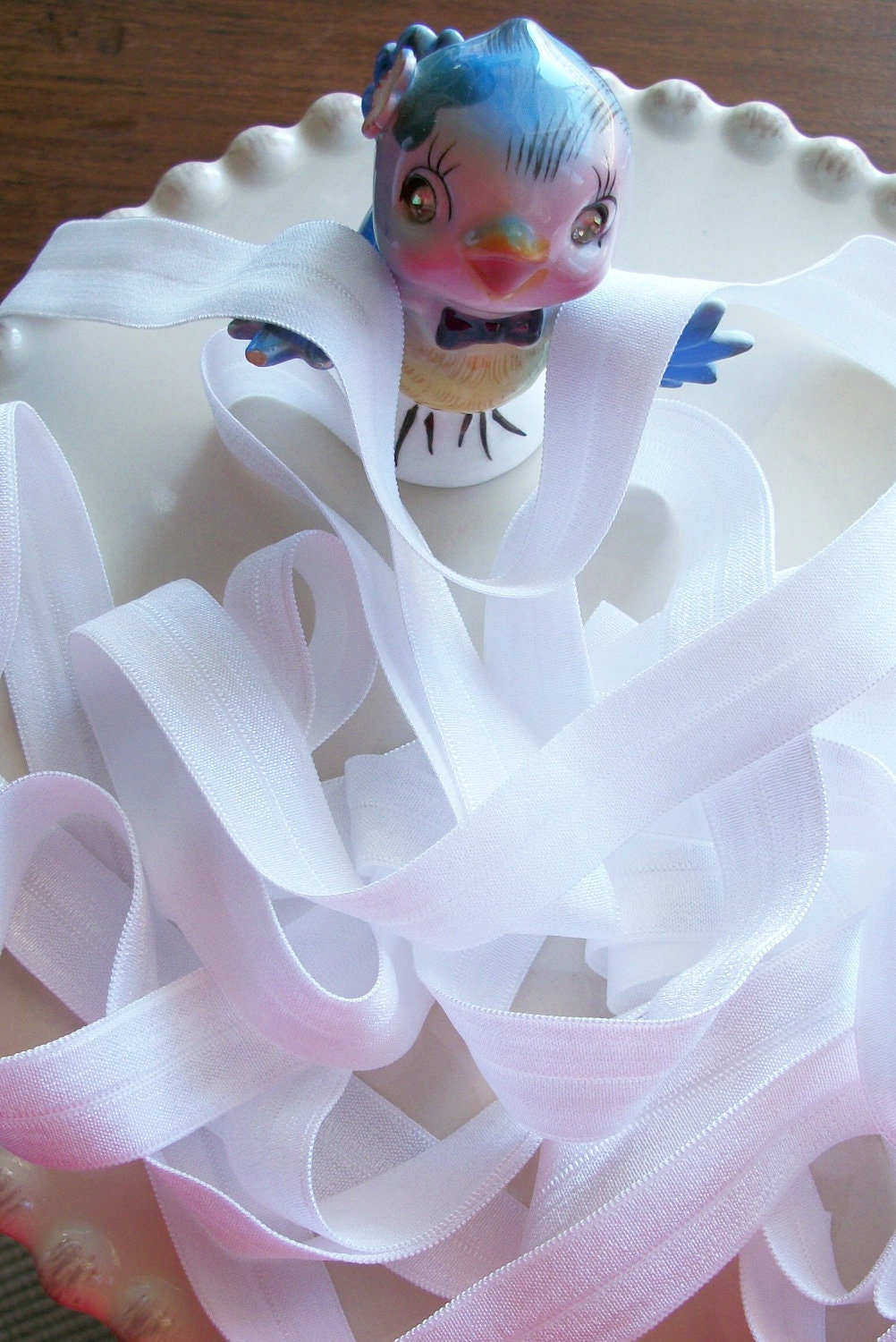 Fold over Elastic 5/8 inches WHITE 5 yards