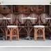 Paris Cafe Chairs, Brown, 8x10 Fine Art Photograph Art Print, Paris Photography, Paris Decor, French Cafe Kitchen Art, Home Decor