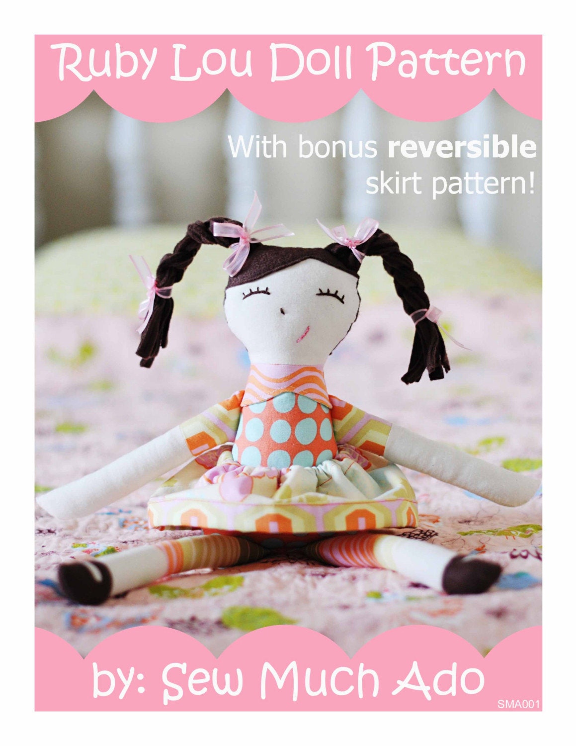 DOLL PDF PATTERN - Ruby Lou Doll By Sew Much Ado