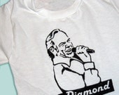 Hand Painted Neil Diamond Singing Baby Bodysuit or Kid's T-Shirt (pick your size) rock and roll - baby shower gift