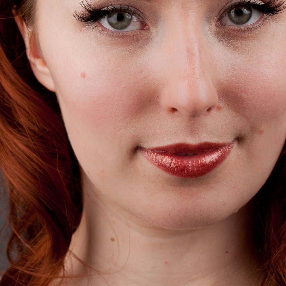 Natural Lip Gloss in Harvest Queen Coral Mineral Lipstick