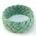 green and blue wide turks head knot sailor's rope bracelet 2259