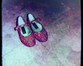 Red Shoes Polaroid Print, Wizard of Oz Art , Finders Keepers, 5x5, Affordable Small Art