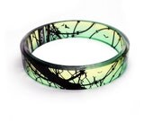 Bangle, bracelet,  resin,Barbed Wire Bats, Resin Bangle Bracelet by BuyMyCrap
