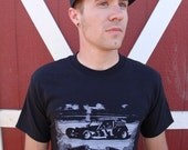 Men's Rocket Car Tee Racing T-Shirt