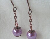 Sweet Lilac Drops - Earrings