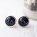 Personalized Wedding cufflinks - Initials Date Cuff links - Groom, Father of the Bride (C024)