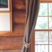 Rustic Decor - Set of 2 large finials and 2 tiebacks for curtains - great for the cottage, cabin and home
