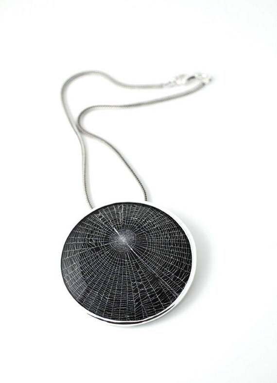Dollybird Preserved Spider Web Pendant 3 inch- Reserved