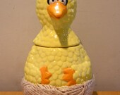 Big Bird pottery Cookie Jar-Vintage