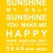 You are my Sunshine- Nursery Print