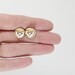 barn owl post earrings