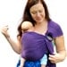 Newborn Baby Carrier Ring Sling Deep Purple BabySoft stretch - Made to Order in any Length