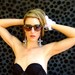 Madonna Costume Cross Crucifix Black and White Lace Earrings made from Eco Felt