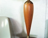 Danish Modern Teak Scuptural Table Lamp - Laurel Eames era  danish modern lamp