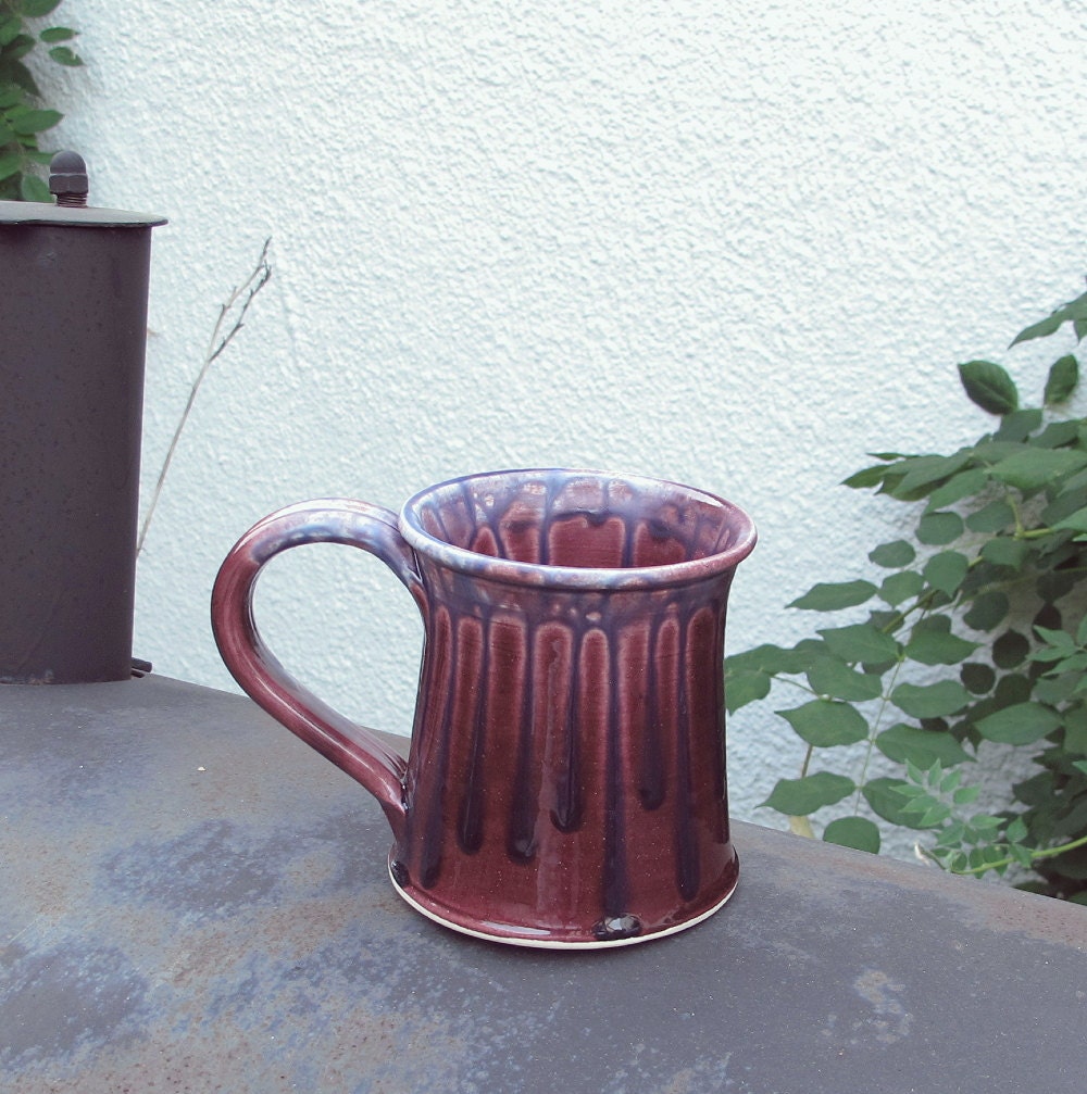 Ceramic Coffee mug, Kitchen, IN STOCK Serving, Large Beer Stein 16 oz, Soup mug, Beer Mug, Purple Eggplant Lavender Blush, Spring Home Decor