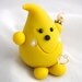 JUNE Birthstone PEARL PARKER - Polymer Clay Character with Swarovski Cream Pearl