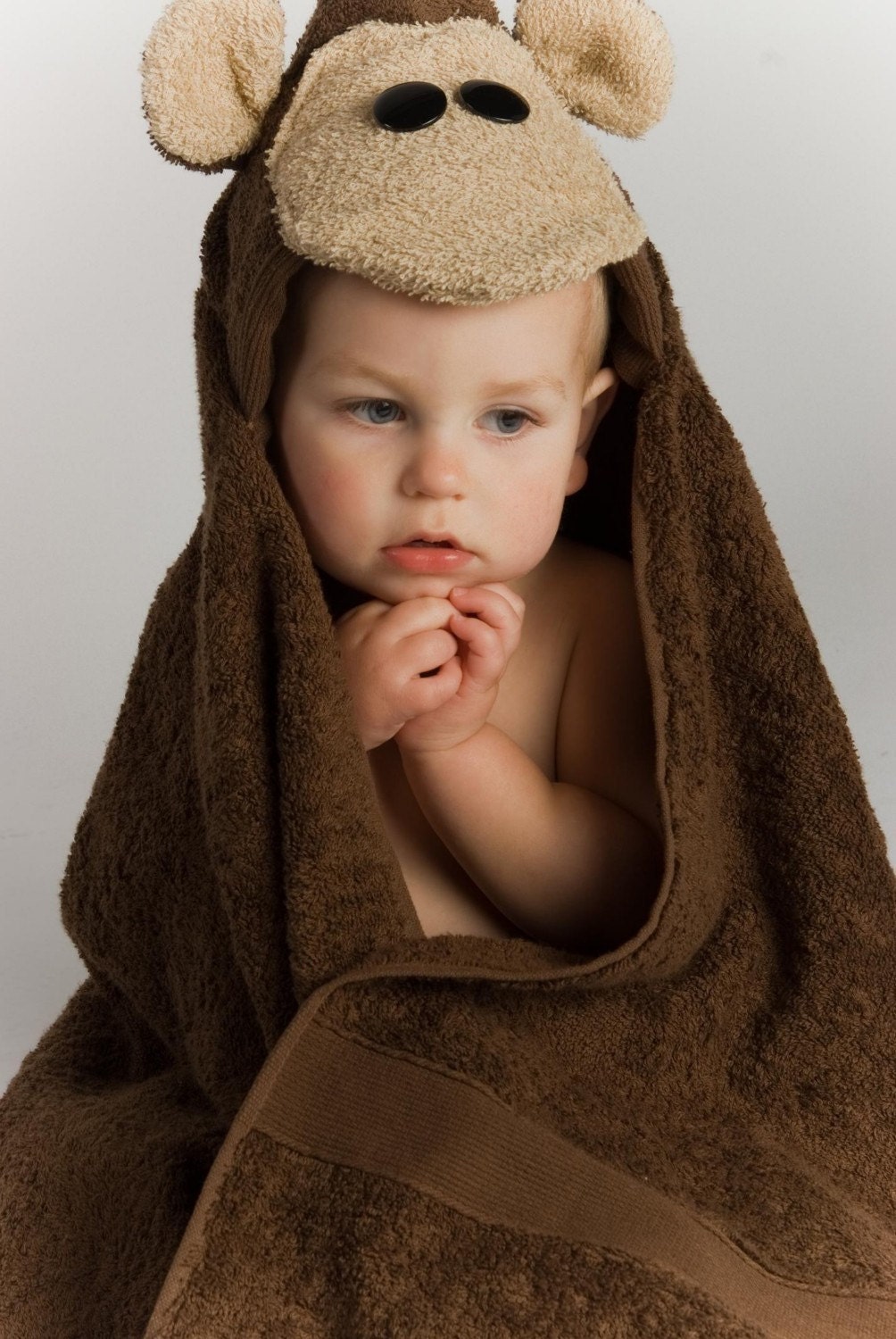 Monkey Hooded Towel