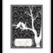 I'm A Bird Print Personalized With Your Initials (Black)