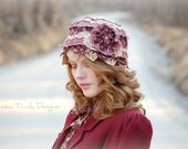 Bohemian Rag Doll Patchwork Cloche Hat