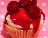 WILD CHERRY CHEESECAKE Jumbo Cupcake Candle
