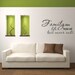 Vinyl Wall Decal Family where life begins and love never ends - Vinyl Wall Decal Quote