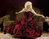 Meschantes Ribbons and Ruffles Overbust Corset - Your Size - Your Color