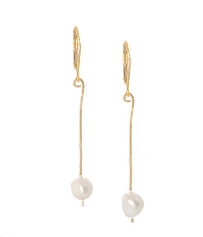 Fresh Water Pearl on Hand Forged 14K GF Wire