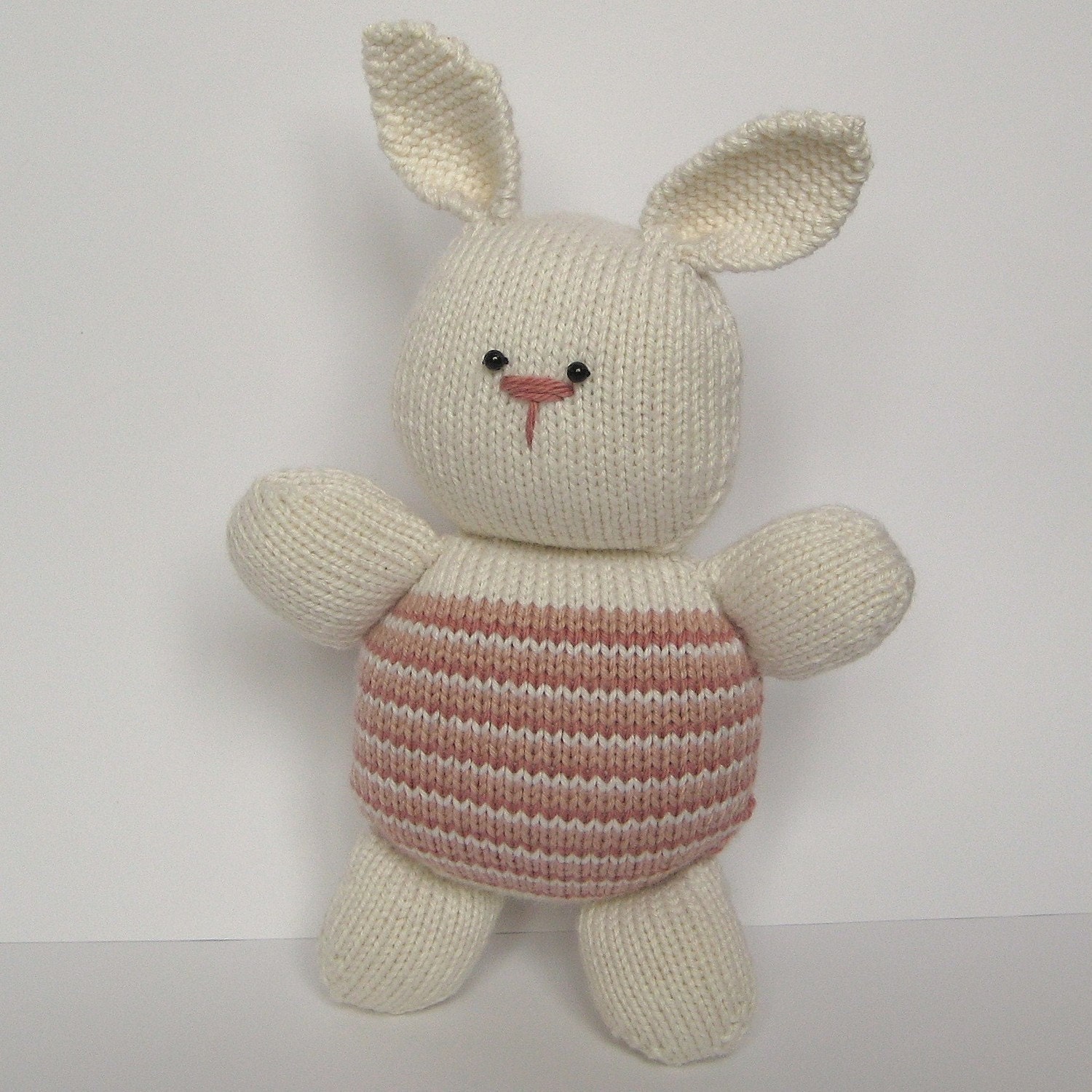 Candy Rabbit toy animal knitting pattern instant download