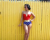 SALE// Wonder Woman bathing suit swimsuit or costume xs-XL made to order