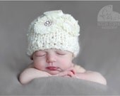 Little Knit Sparkle Hat for Baby, Beautiful Newborn Photography Prop