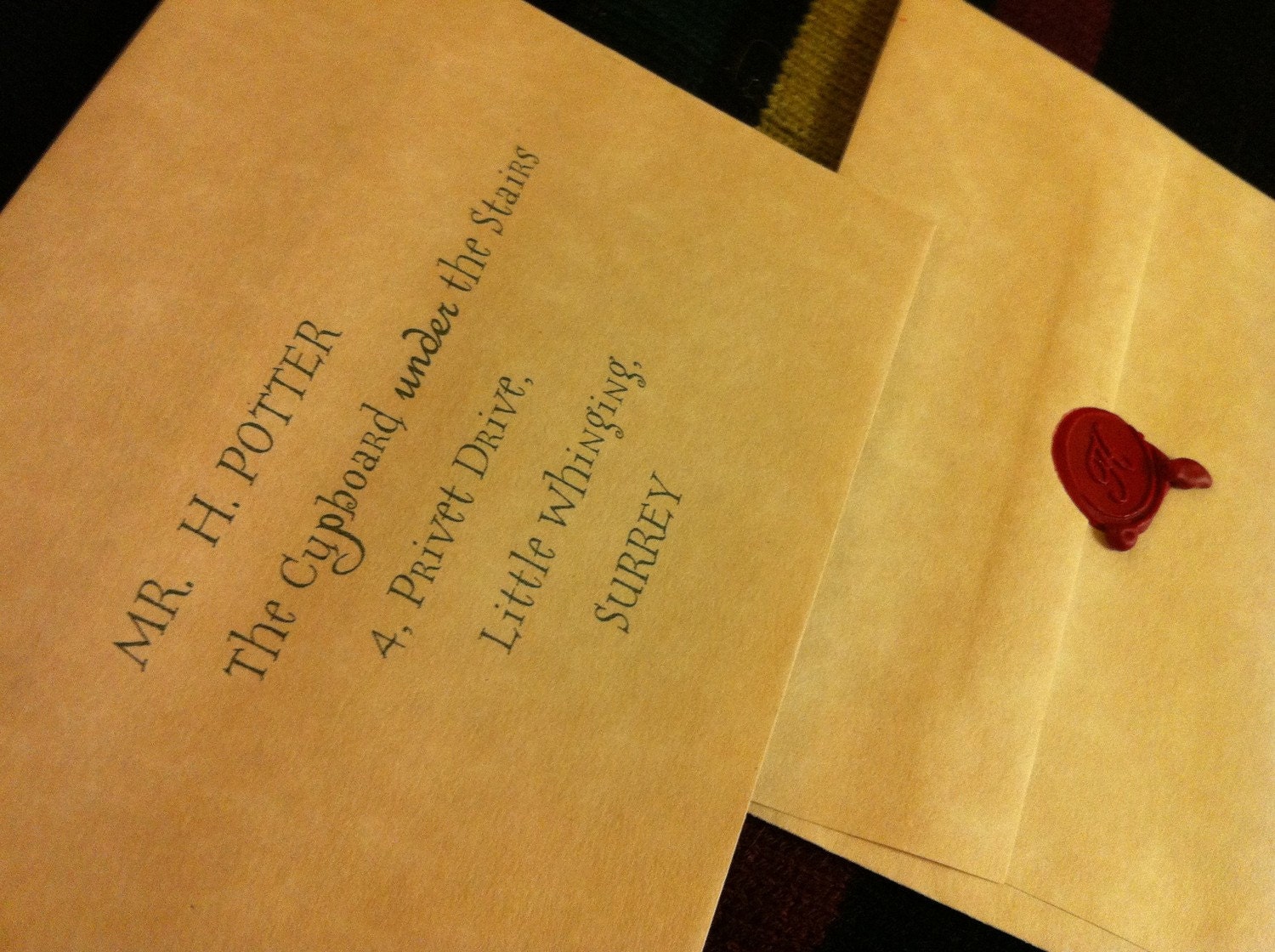 Personalized Harry Potter Acceptance Letter (MEGA SUMMER SALE was 15.00)