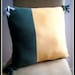 Upcycled T Shirt Throw Pillow / Camel Hunter Green Heather Gray / Unisex / Men / Women / Home Decorating / Interior Design / ohzie